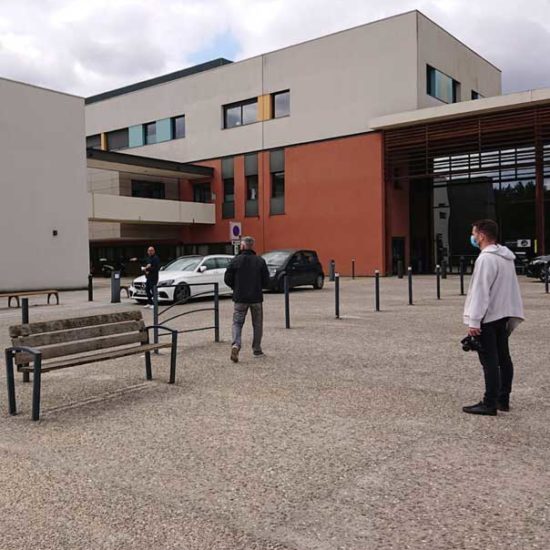 Photos tournage clinique Arcachon - Drone et réalisation vidéo - OSYRIS - agence de communication bordeaux